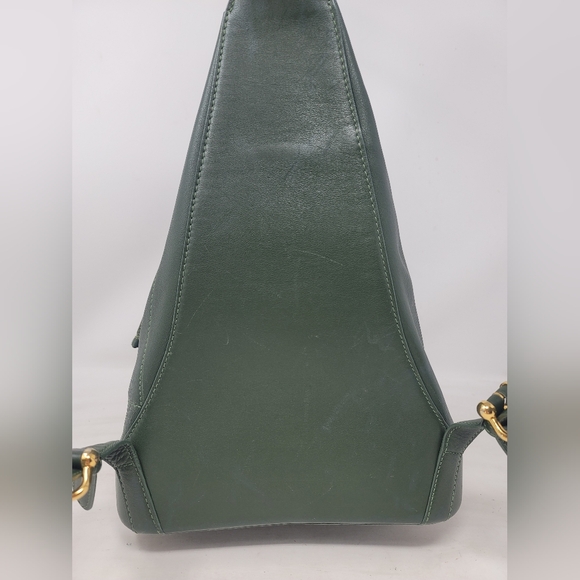 Loewe Dark Green Backpack with Gold Details - Picture 4 of 13